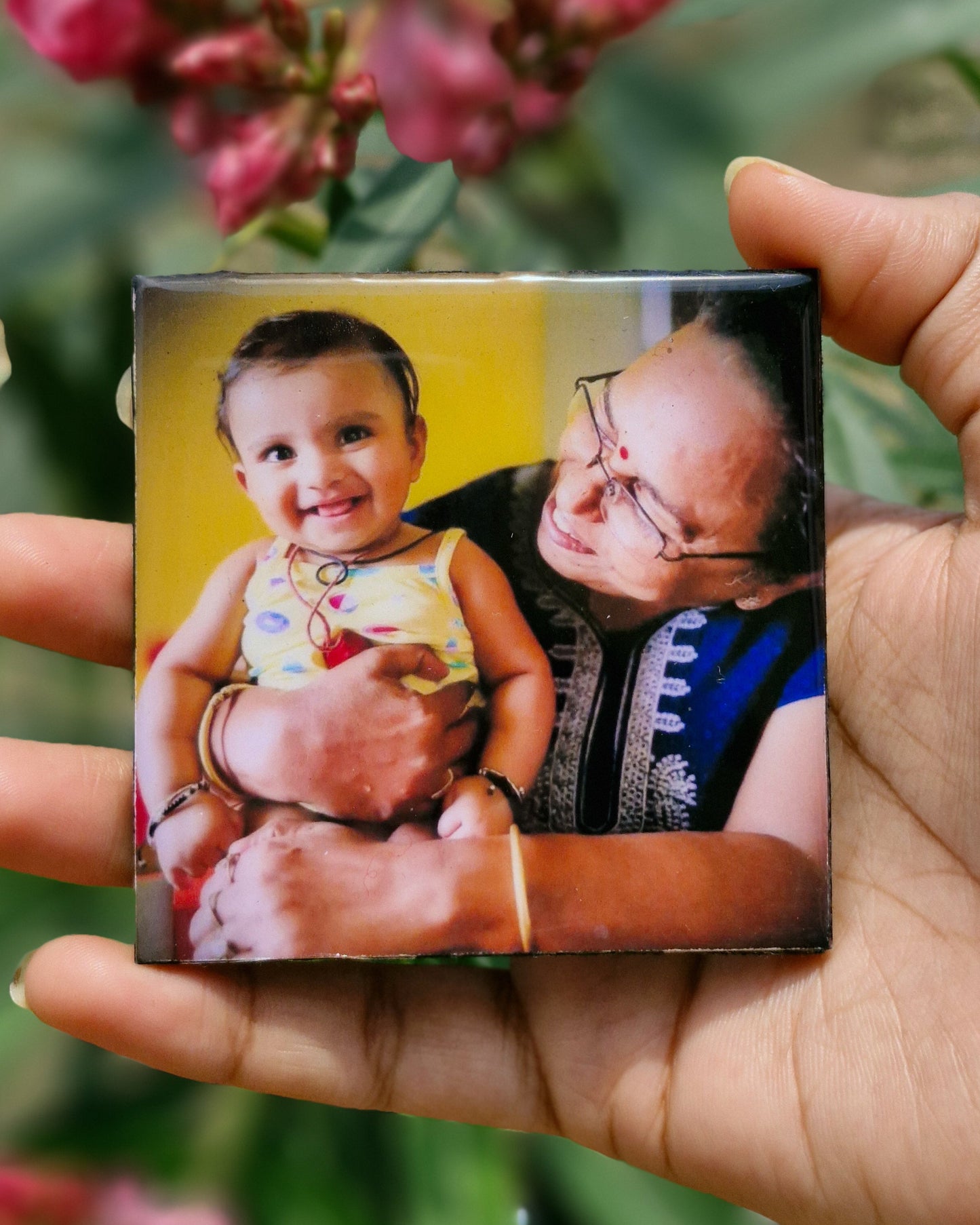 Custom Round Photo Fridge Magnet