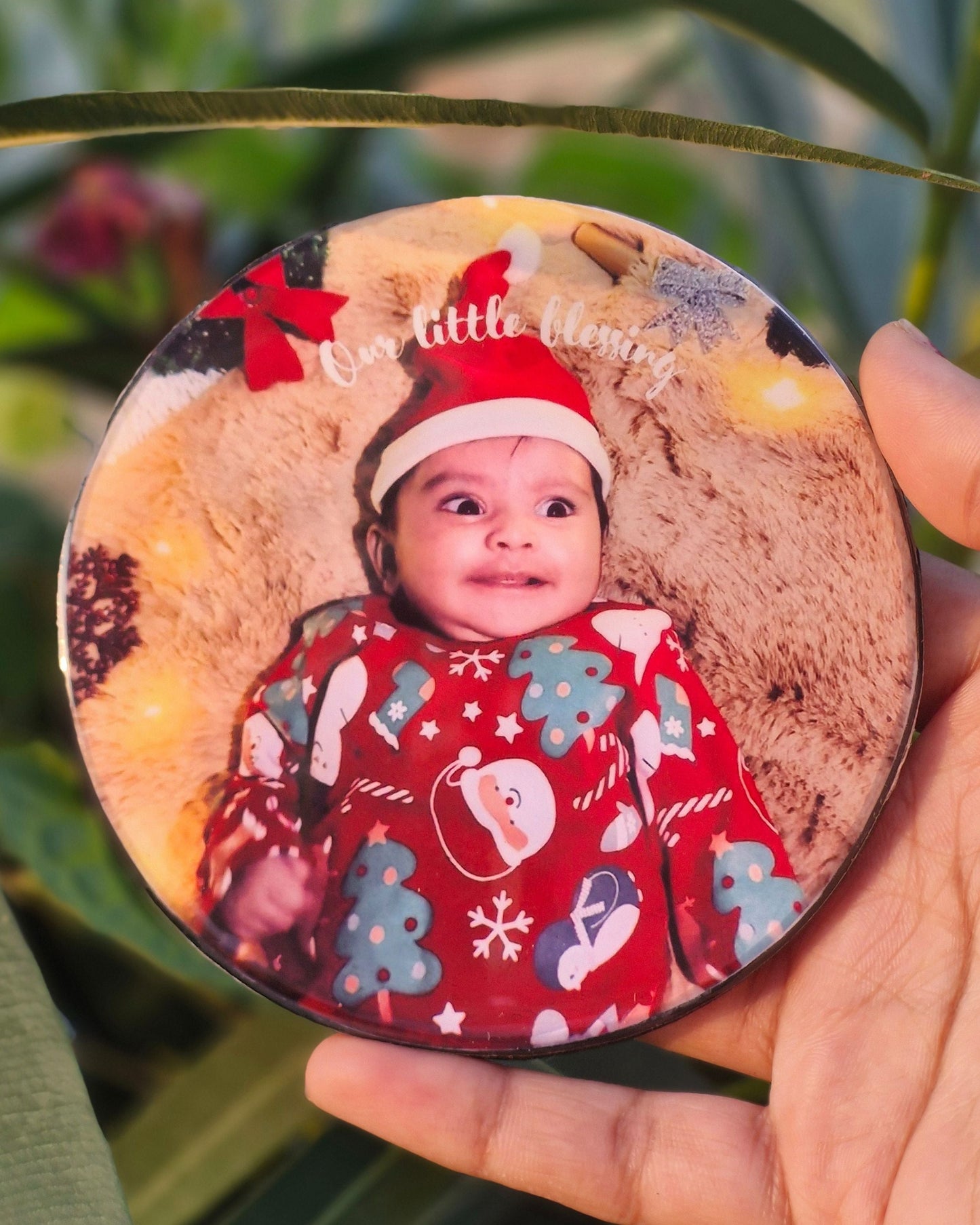 Custom Round Photo Fridge Magnet