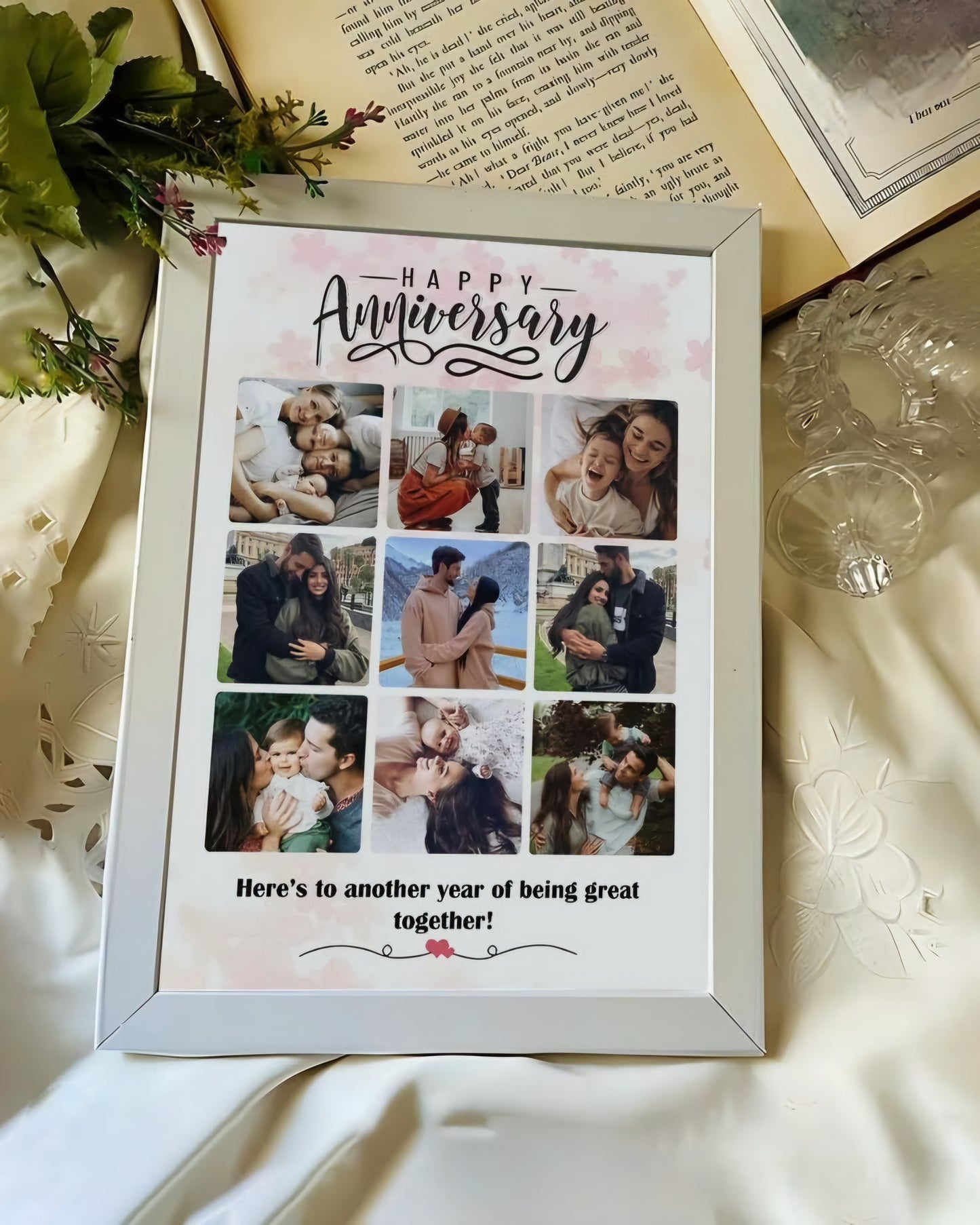 Personalized Love Story Timeline Photo Frame