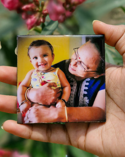 Custom Round Photo Fridge Magnet