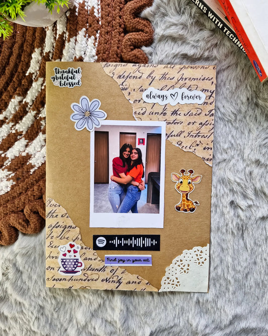 Personalized Photo Collage Card With Message