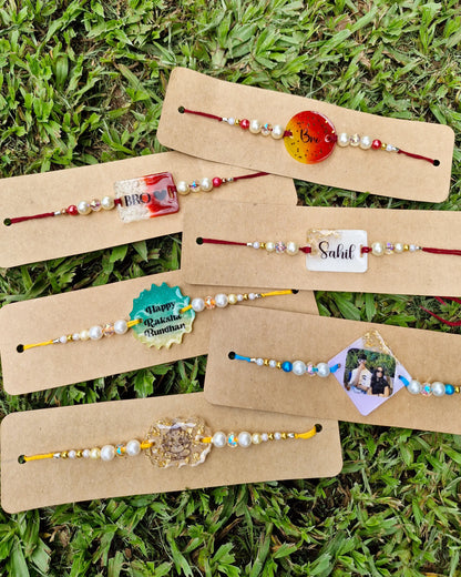 Personalized Rakhi Gift Hamper for Sister – String Art, Photos & More