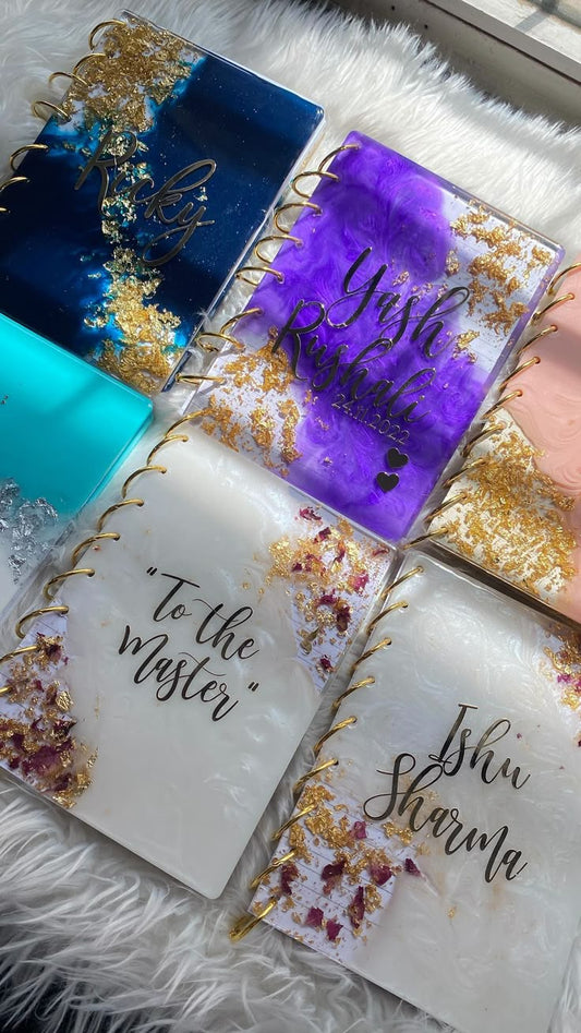 Personalized Resin Notebook