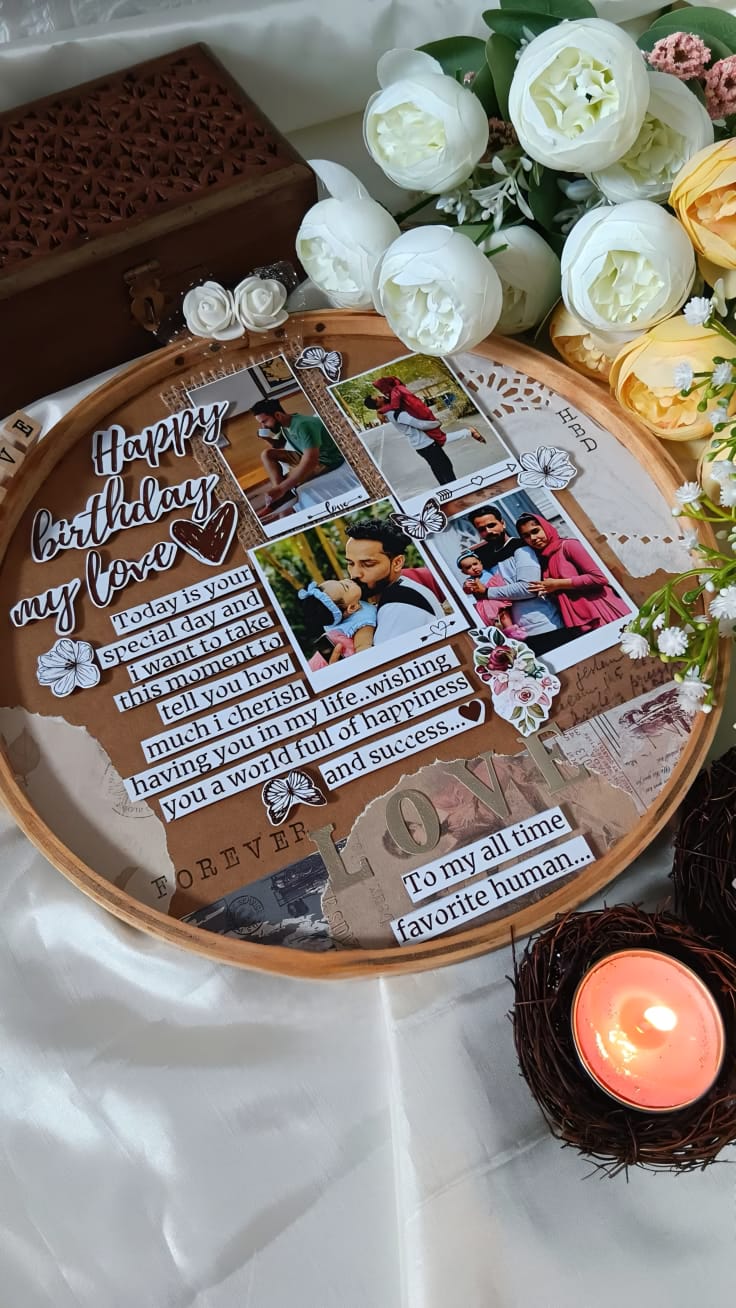 Round Aesthetic Photo Frame