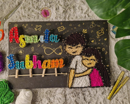 Unique Anniversary & Wedding Gift with Names & Date