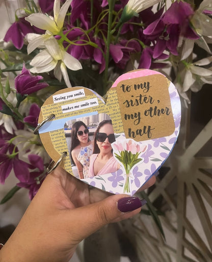 Personalized Heart-Shaped Mini Scrapbook