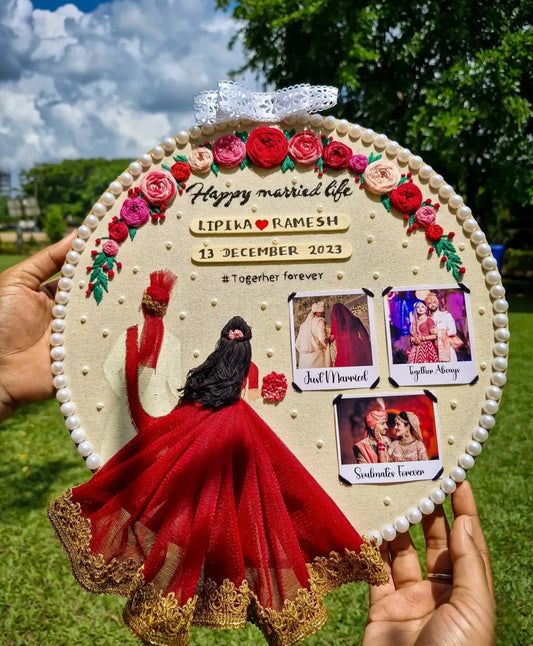 Customized Wedding Couple Embroidery Hoop