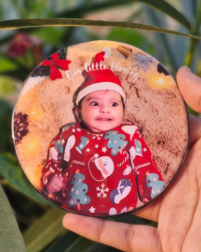 Custom Round Photo Fridge Magnet
