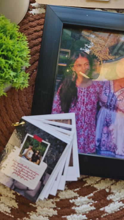 Personalized Rakhi Gift Hamper – Photo Frame, Keychain & Card
