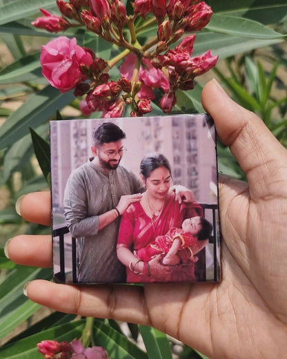 Custom Round Photo Fridge Magnet